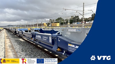 VTG impulsa el transporte intermodal en España con 399 nuevos vagones para autopistas ferroviarias